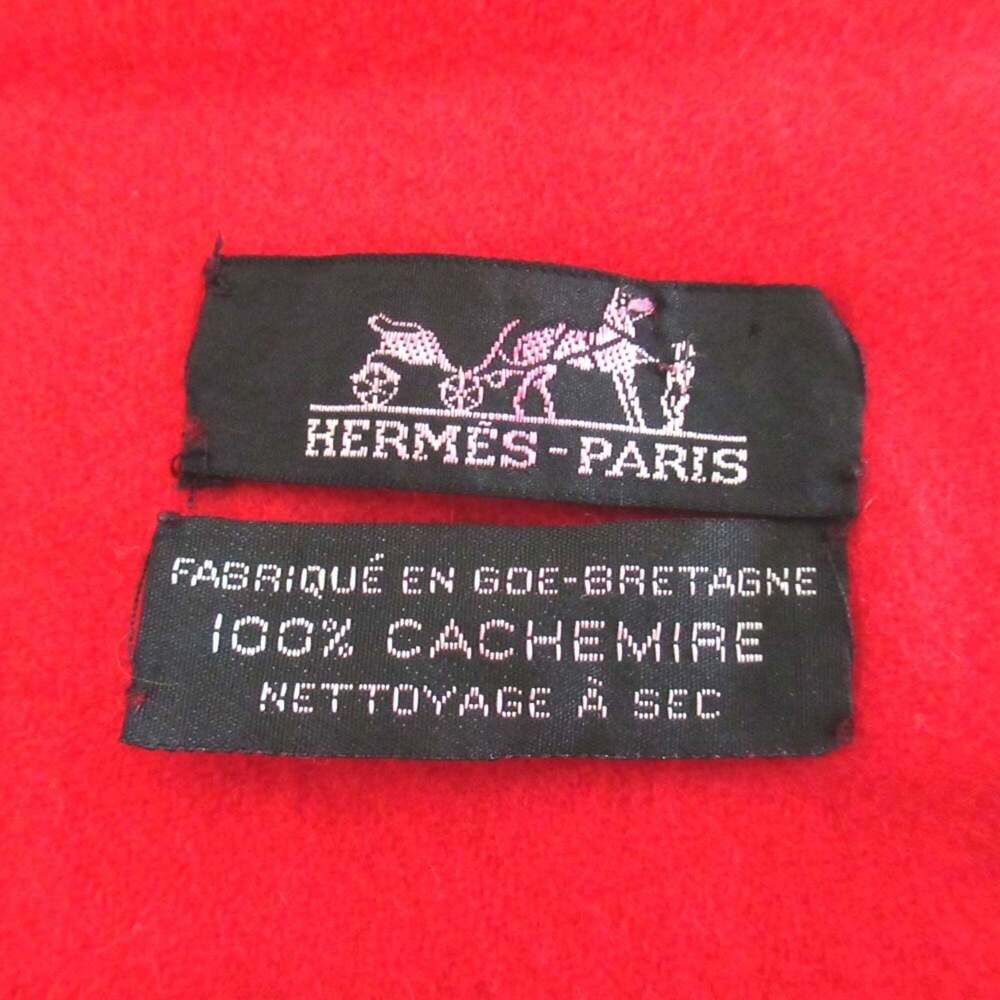 HERMES Red Scarf - Picture 7 of 7